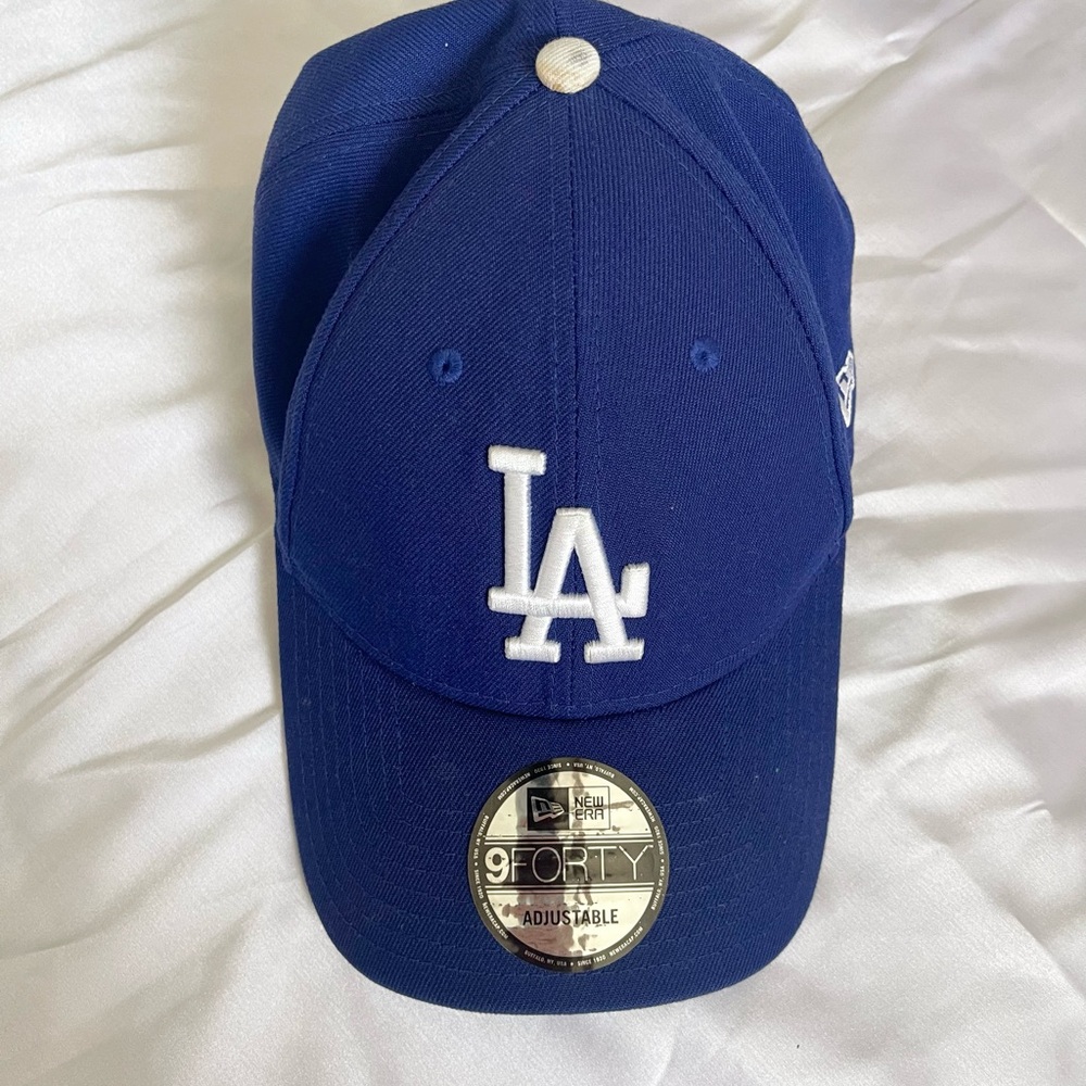 New Era Blue LA 9FORTY Adjustable Hat